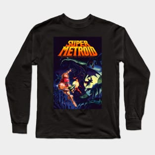 SuperMtroid Print on Front & Back Long Sleeve T-Shirt